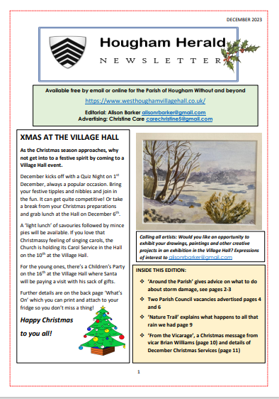 Newsletter for December 2023