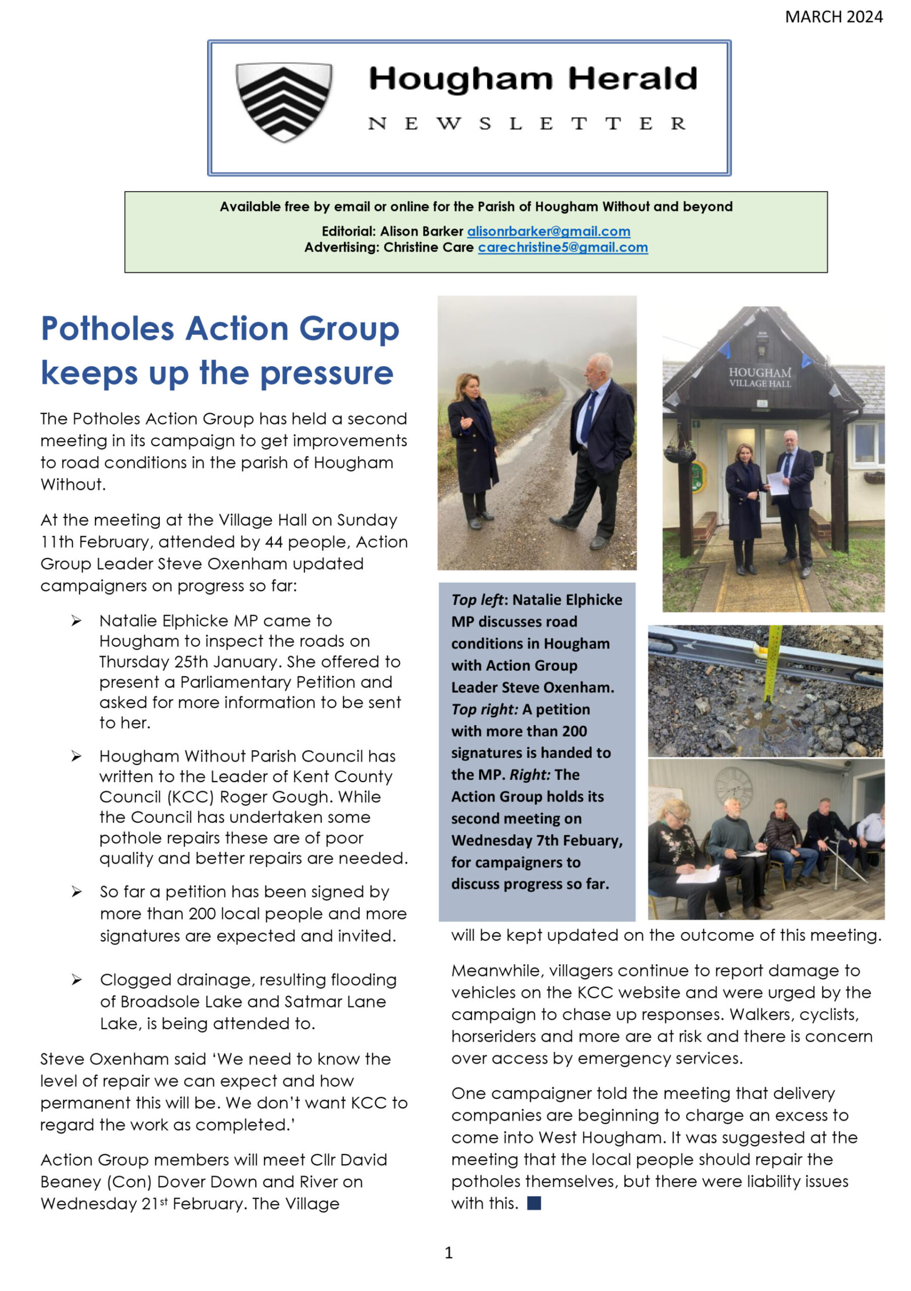 Newsletter for March 2024