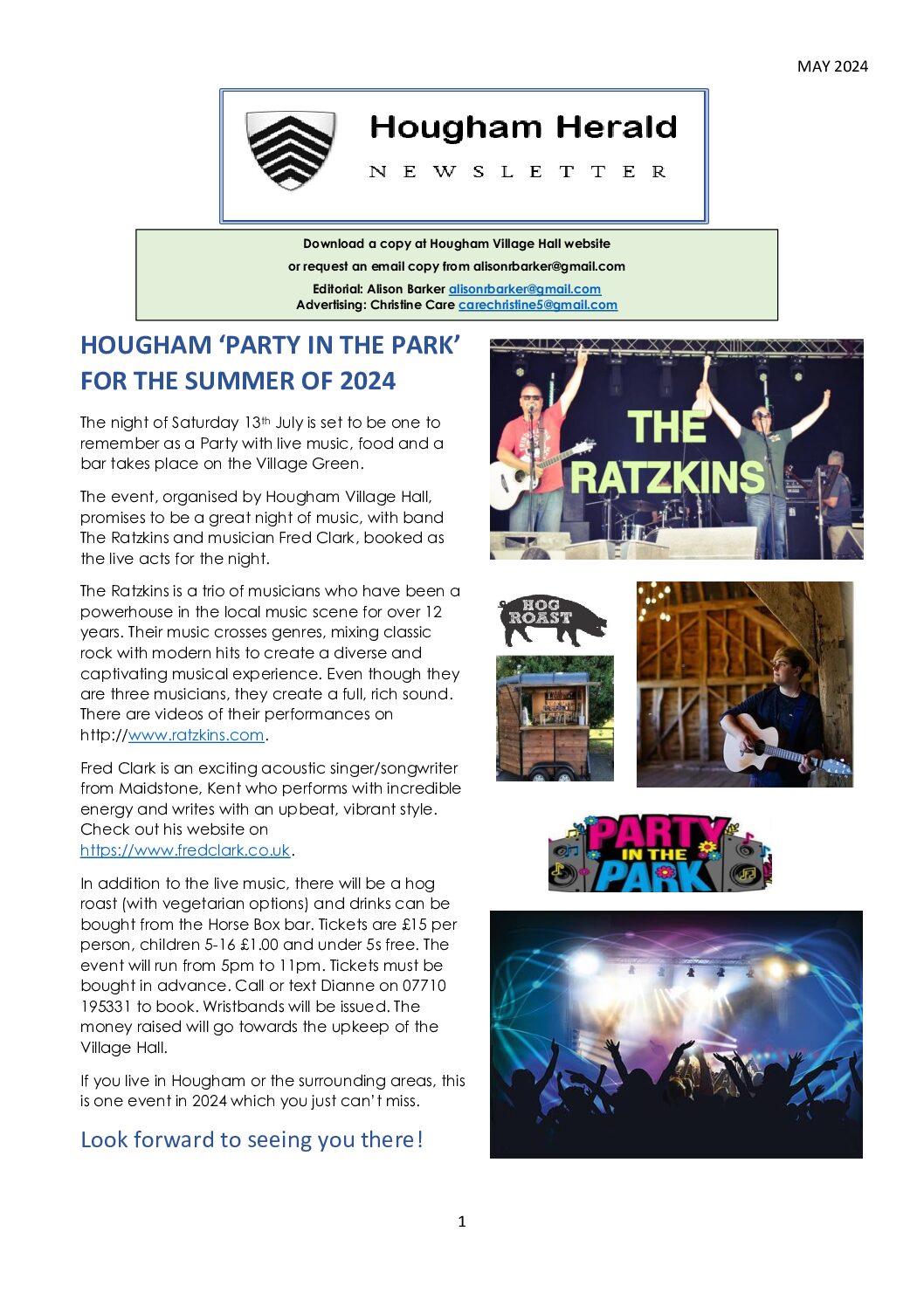Newsletter for May 2024